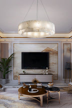 Rock Alabaster Chandelier