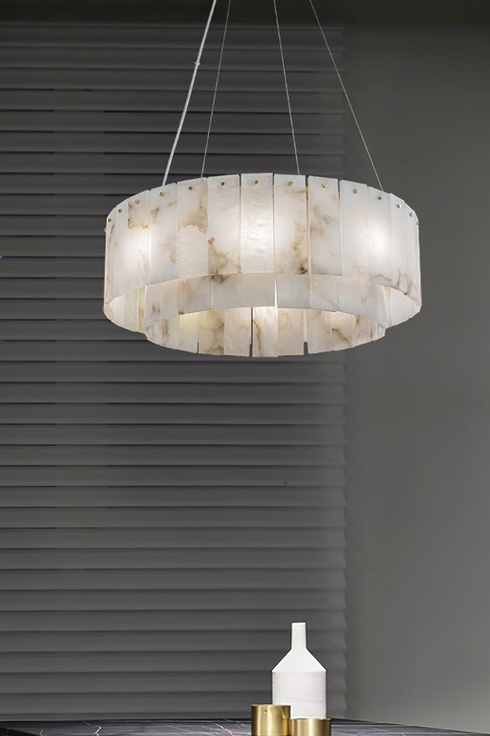 Rock Alabaster Chandelier