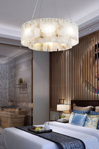 Rock Alabaster Chandelier