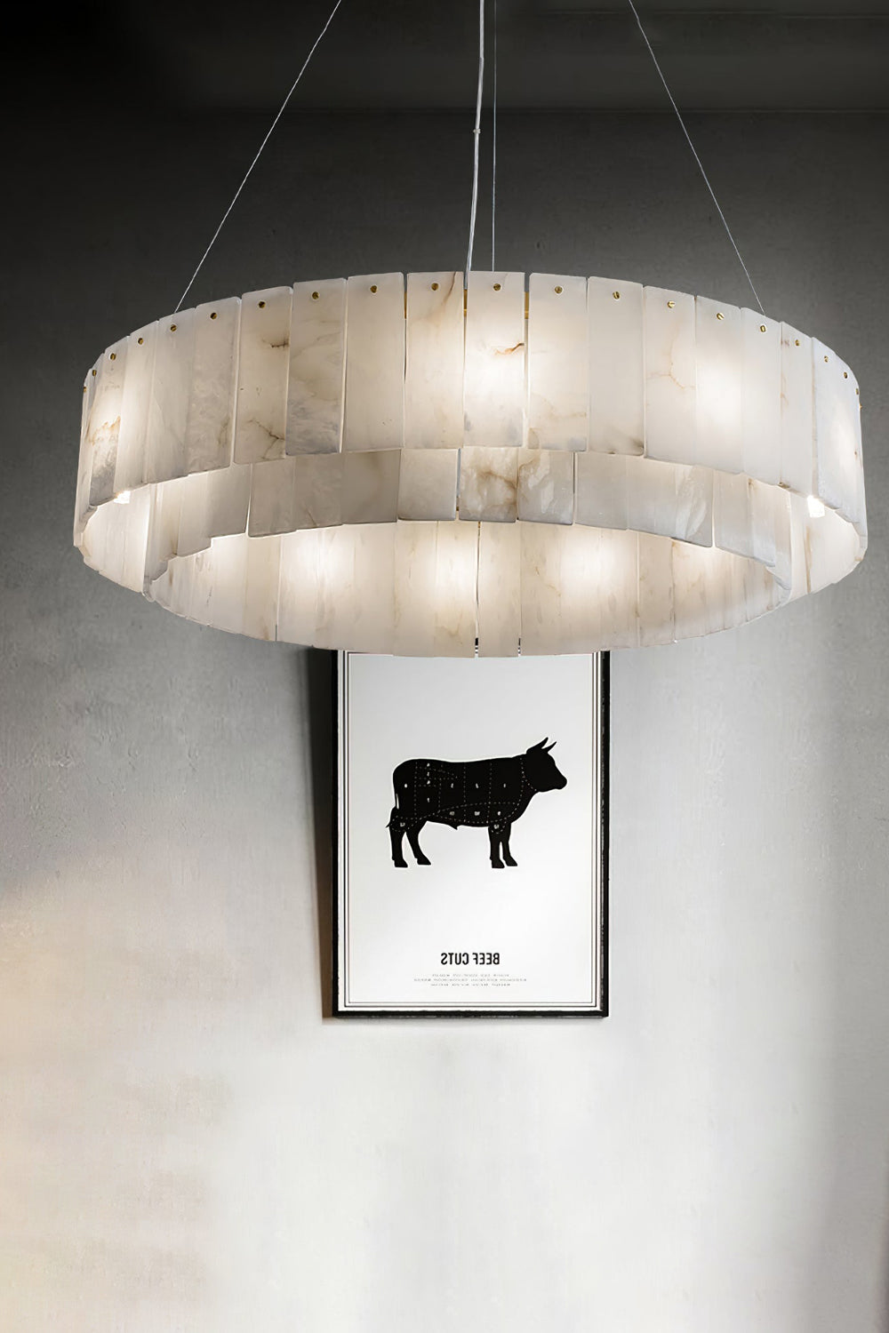 Rock Alabaster Chandelier