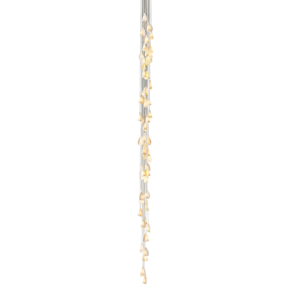 Organic Petal Translucent Bone China Pendant Light