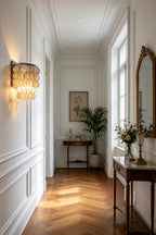 Shimmering Round Capiz Wall Lamp