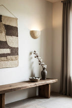 Stone Bowl Wall Light