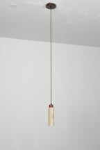 Stone Cylinder Pendant Light