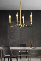 Timeless Gold Candle Chandelier