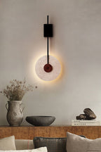 Travertine Halo Wall Sconce
