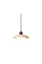 Travertine Disc Pendant Light