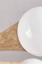 Travertine Tree-Arm Chandelier