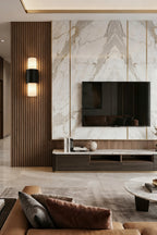 Vertical Alabaster Wall Sconce