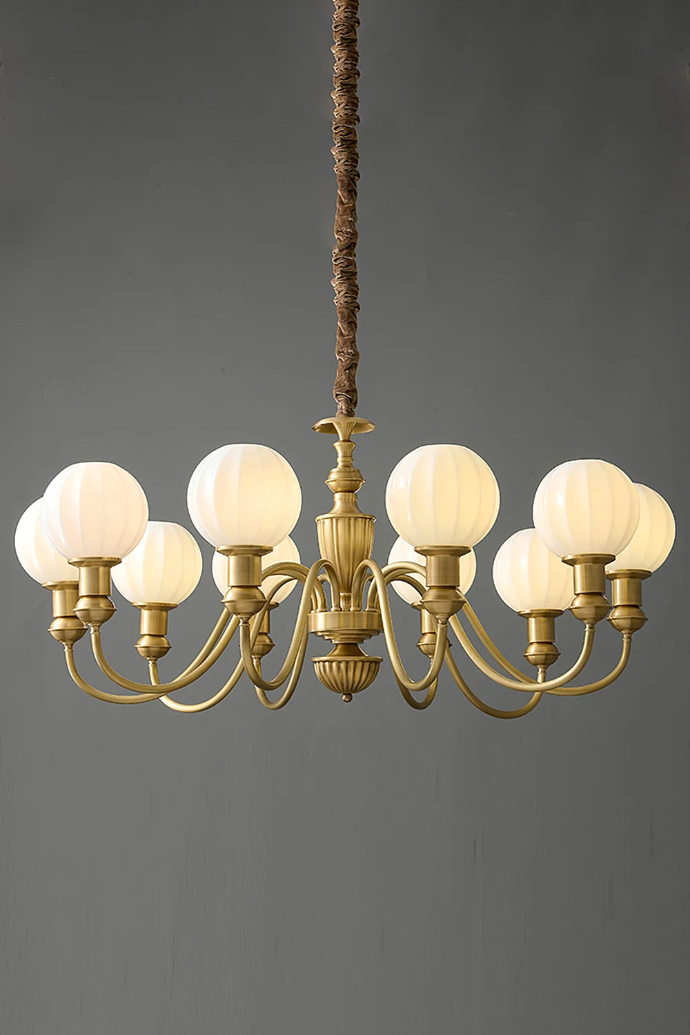 Vintage Brass Chandelier