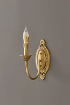 Vintage Candle Brass Wall Lamp