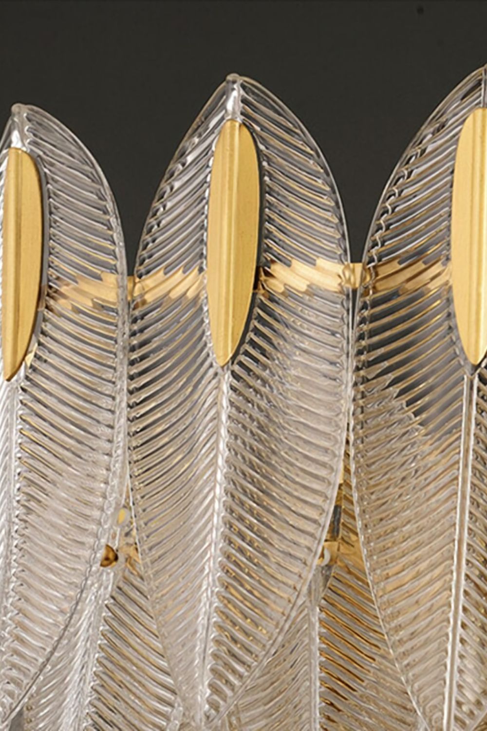 Glass Feathers Chandelier