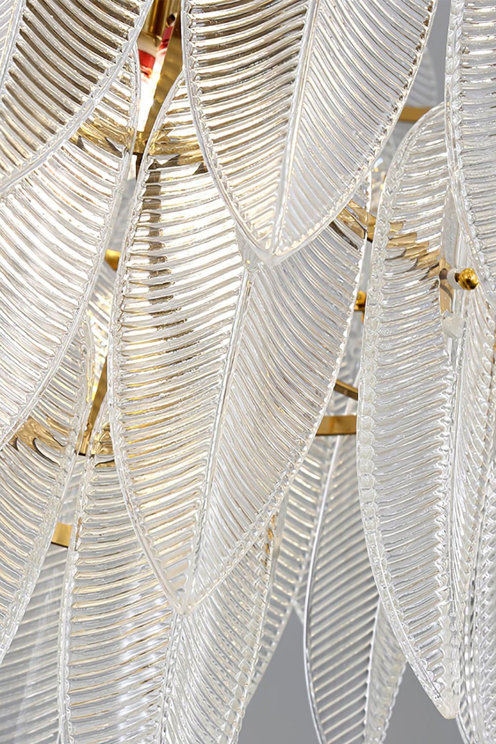 Glass Feathers Chandelier