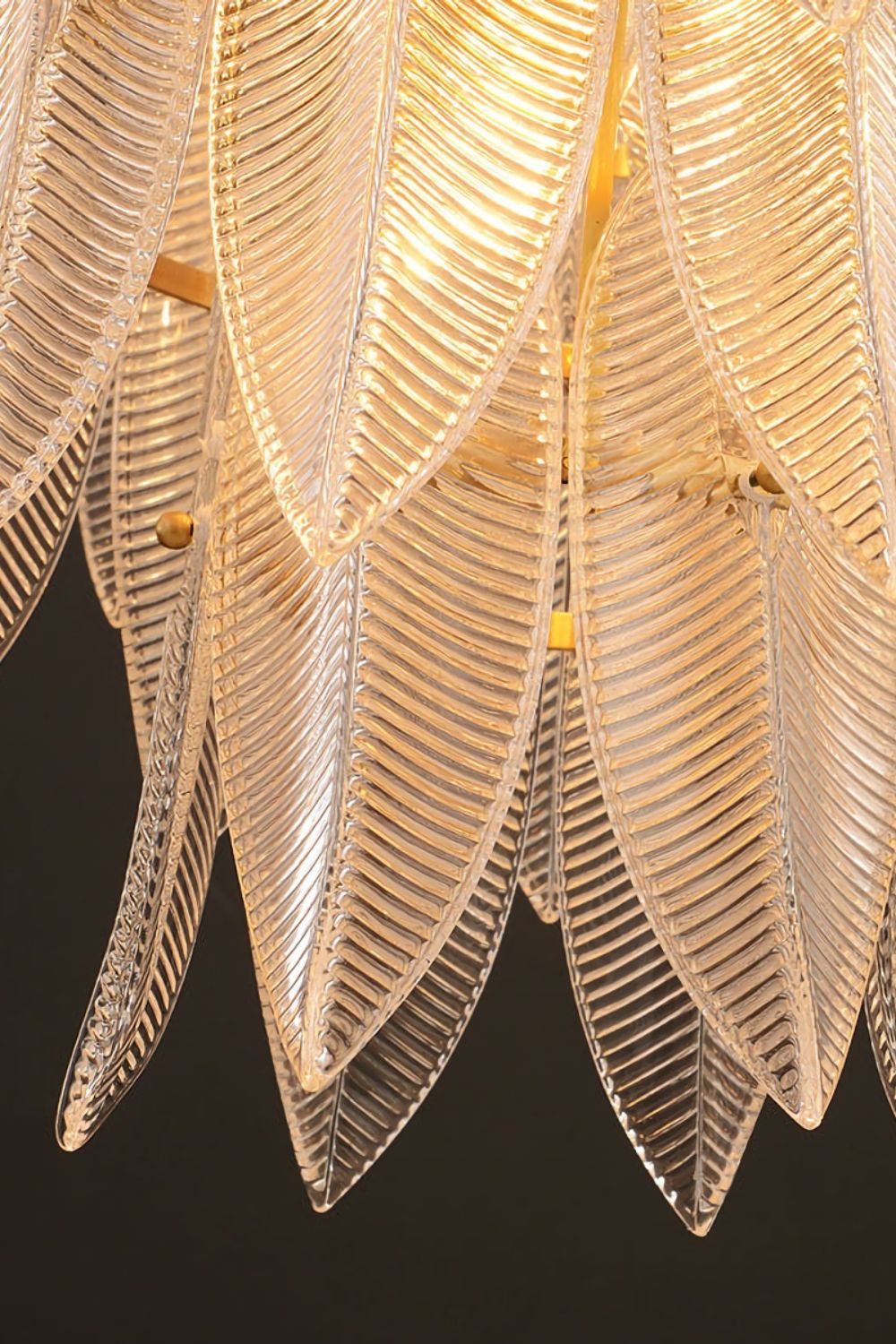 Glass Feathers Chandelier