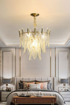 Glass Feathers Chandelier