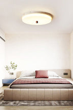 Aeon Travertine Globe Ceiling Light