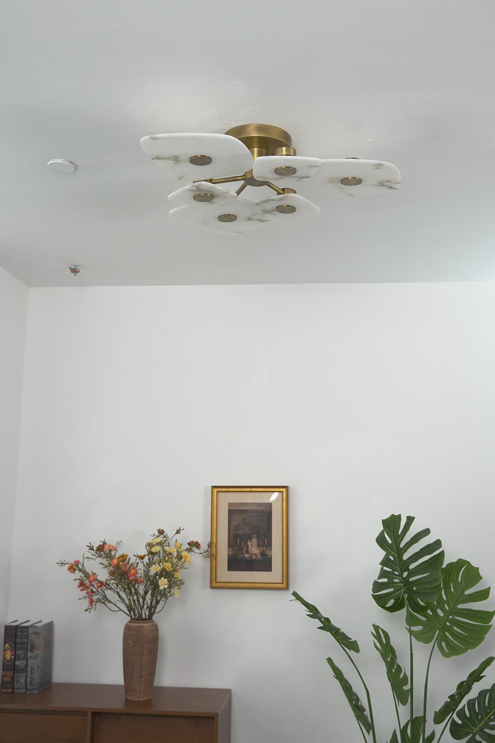 Alabaster Bloom Ceiling Light