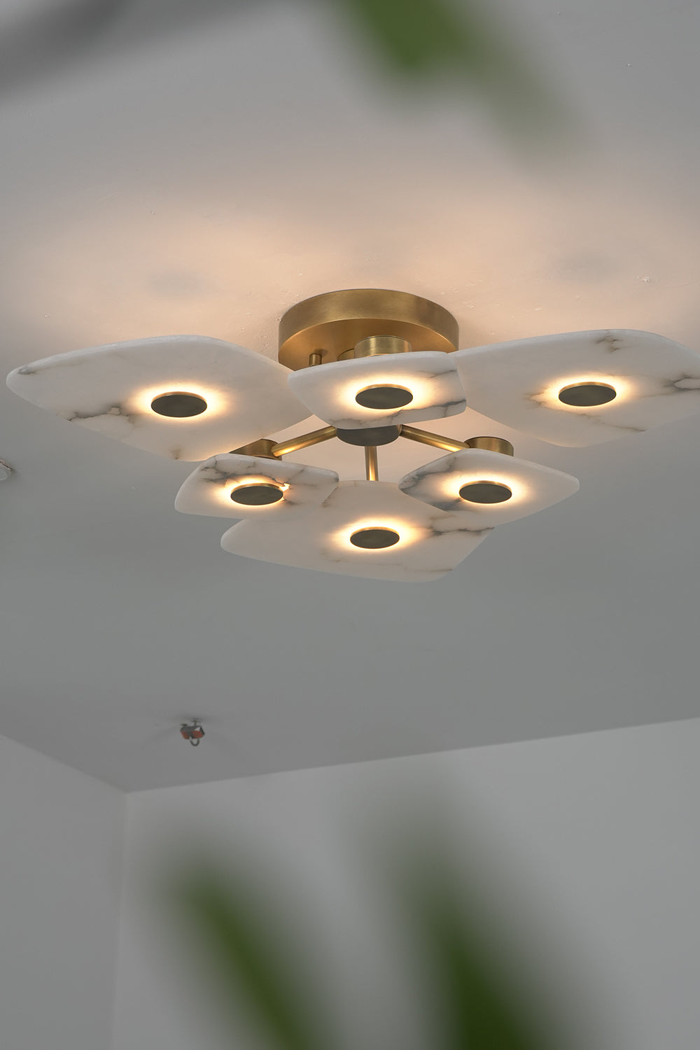 Alabaster Bloom Ceiling Light