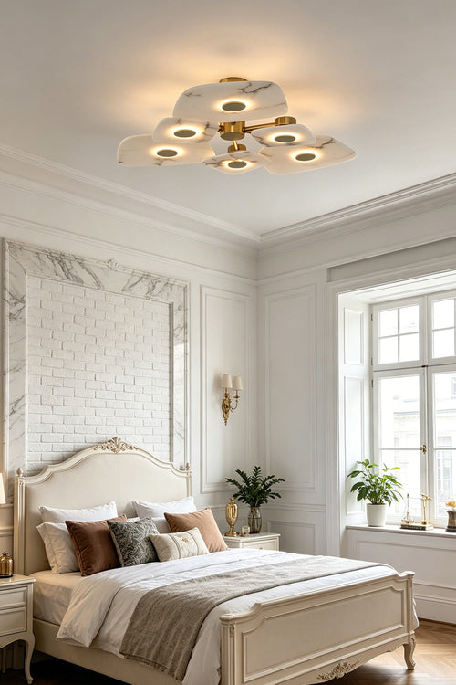 Alabaster Bloom Ceiling Light