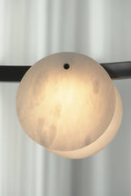 Alabaster Disc Ring Chandelier