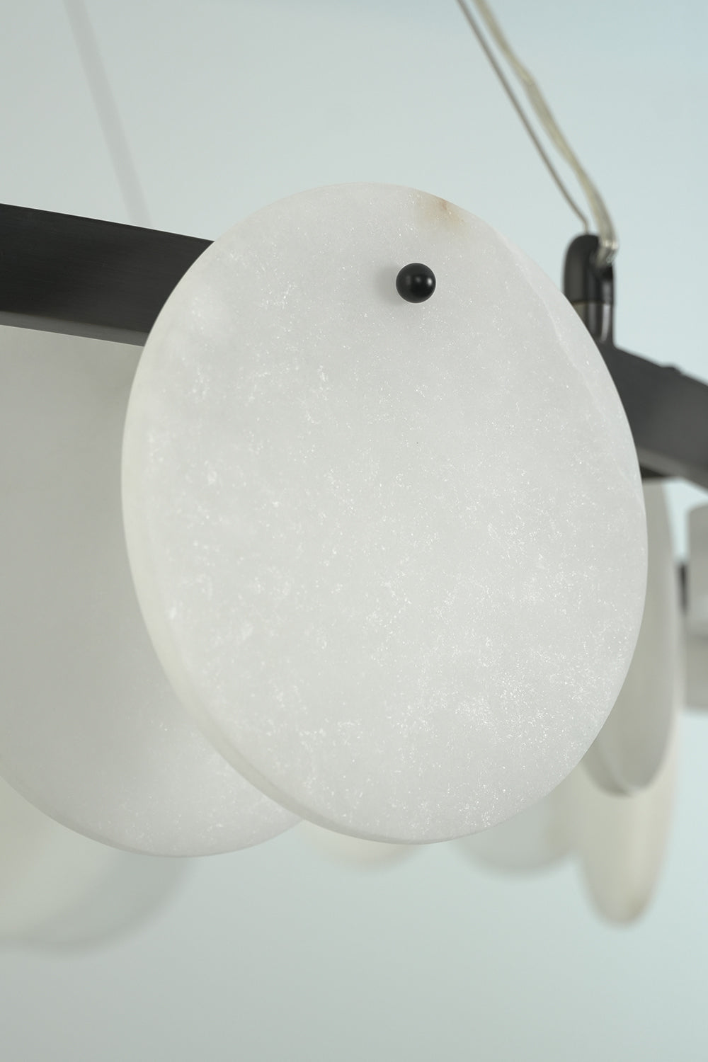 Alabaster Disc Ring Chandelier