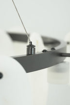 Alabaster Disc Ring Chandelier