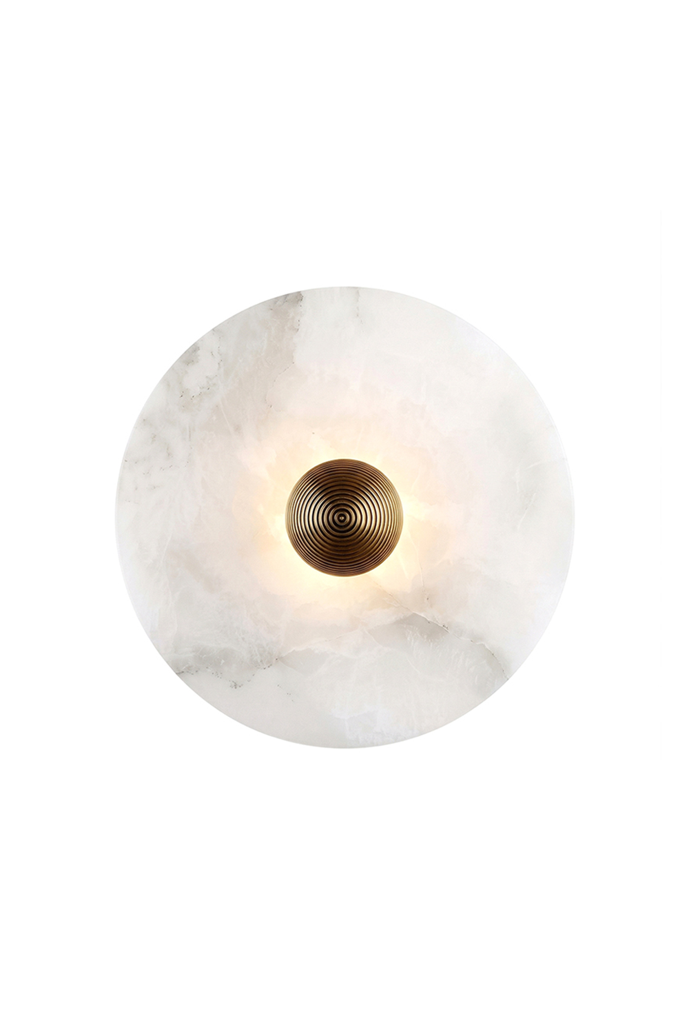Alabaster Disc Wall Light