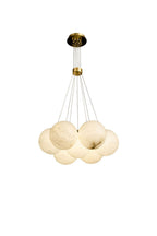 Alabaster Globe Clusters Chandeliers