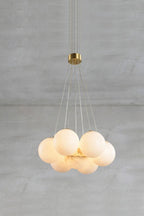 Alabaster Globe Clusters Chandeliers