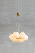 Alabaster Globe Clusters Chandeliers