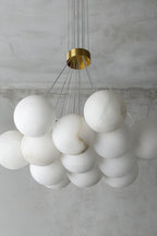 Alabaster Globe Clusters Chandeliers