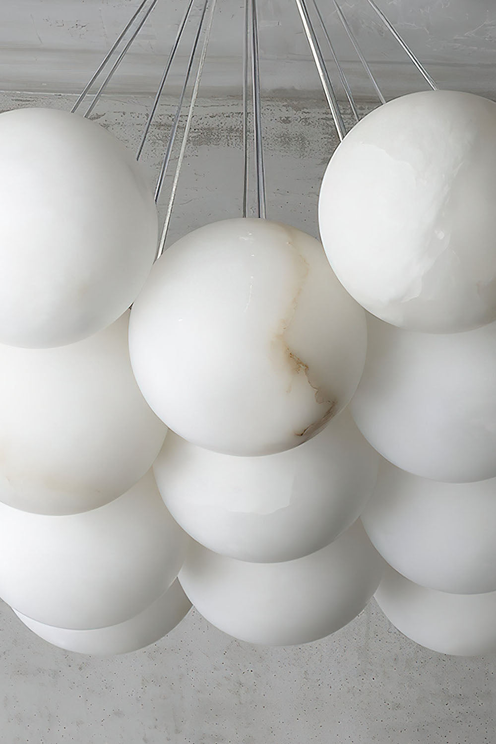 Alabaster Globe Clusters Chandeliers