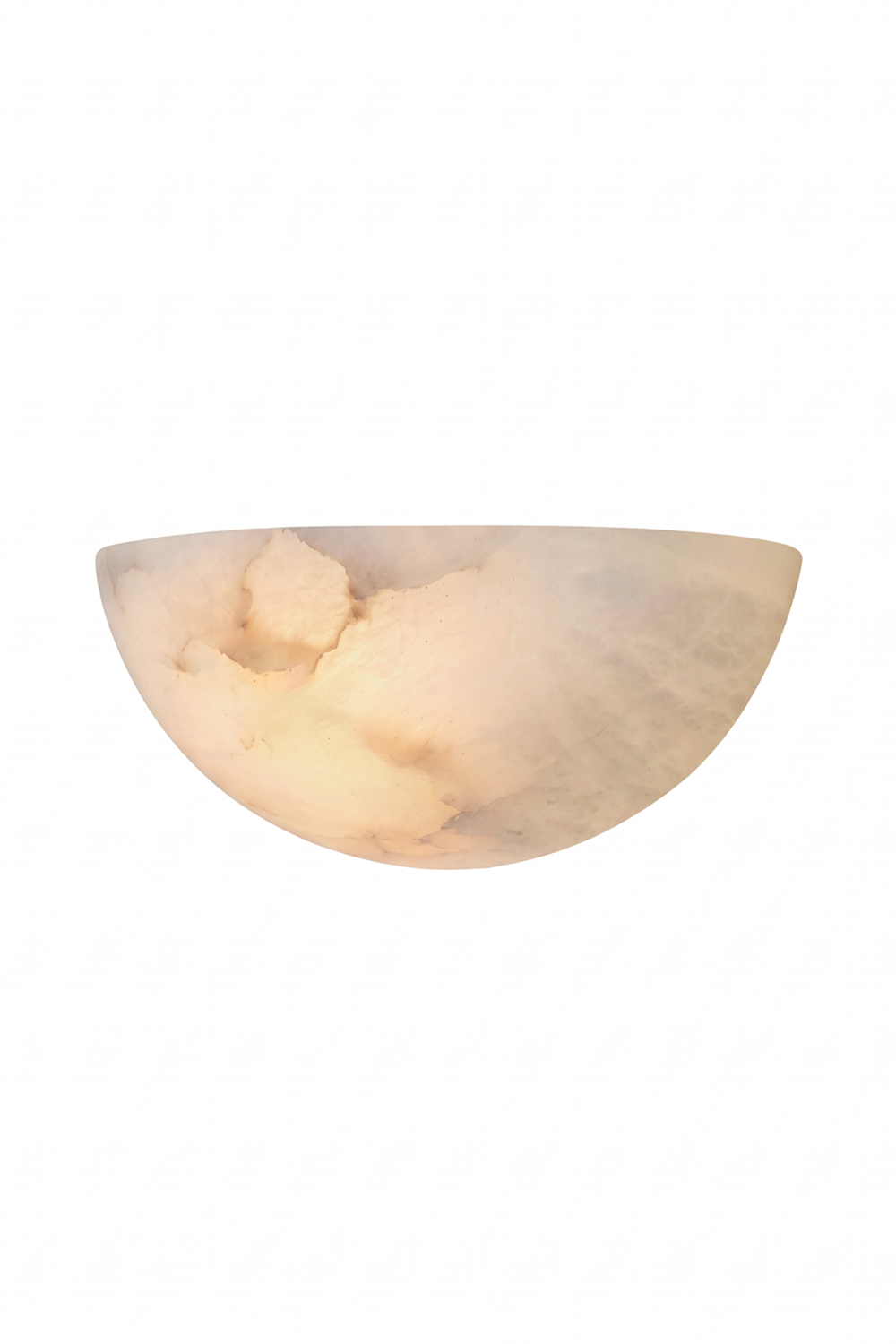 Aura Alabaster Crescent Sconce