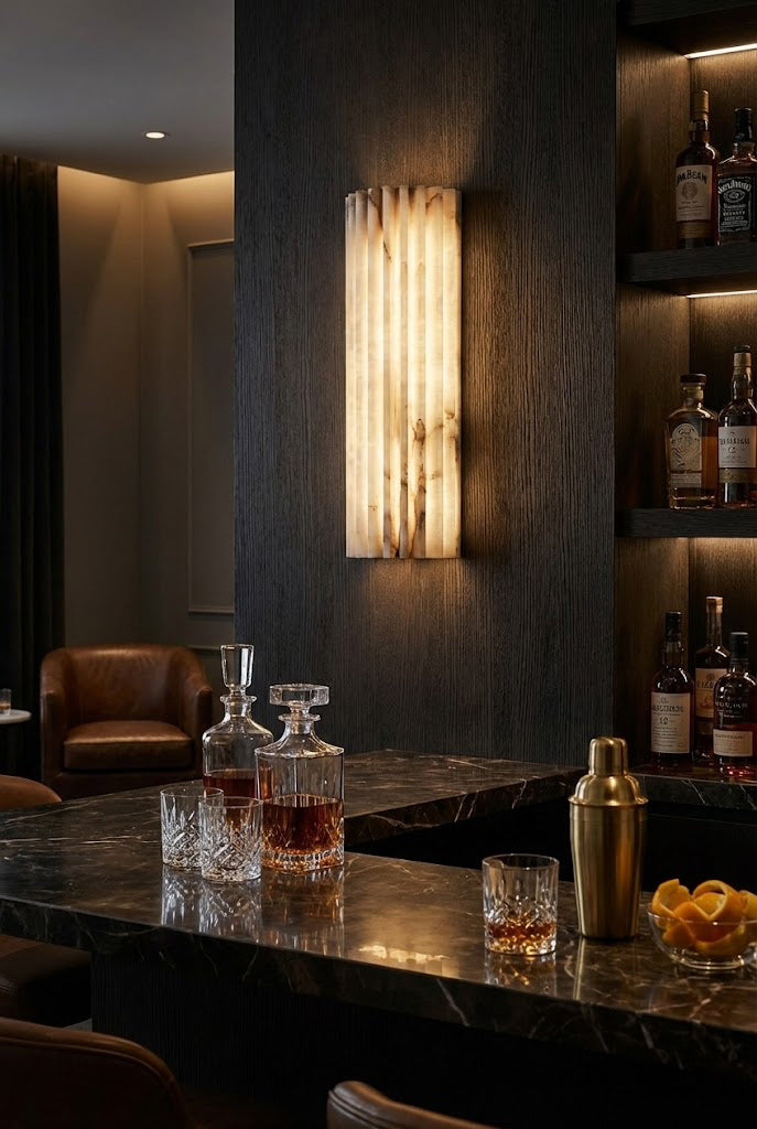 Alvia Alabaster Wall Light