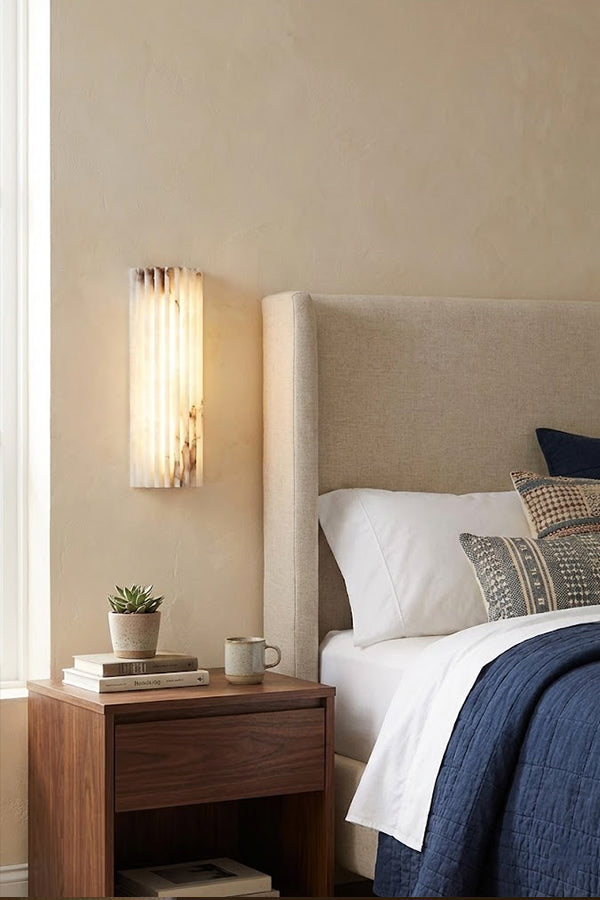 Alvia Alabaster Wall Light