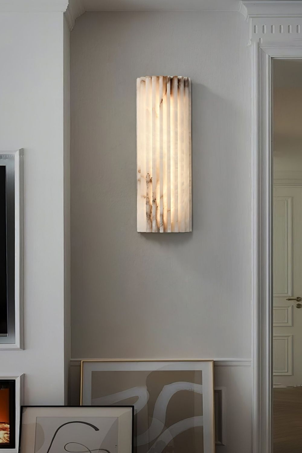 Alvia Alabaster Wall Light