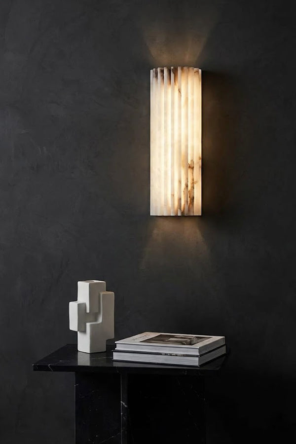 Alvia Alabaster Wall Light