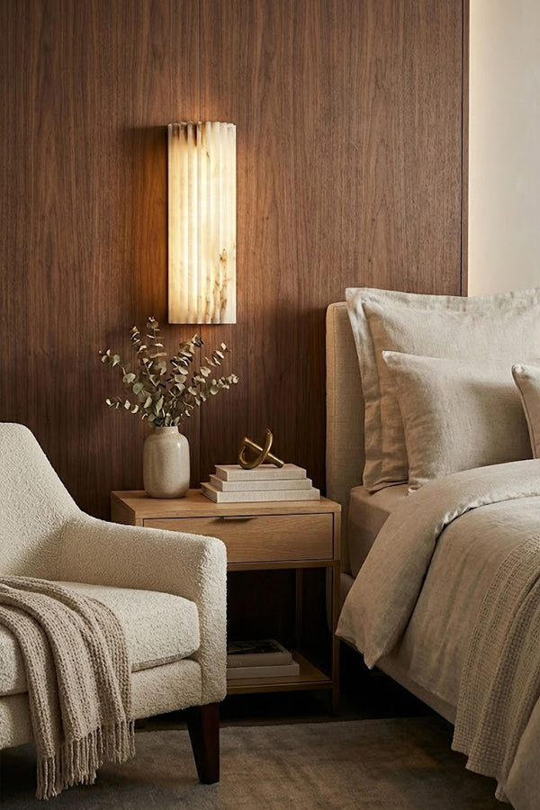 Alvia Alabaster Wall Light