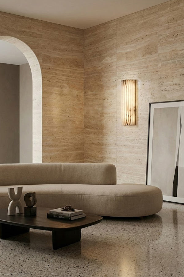 Alvia Alabaster Wall Light