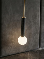 American leather Pendant Light