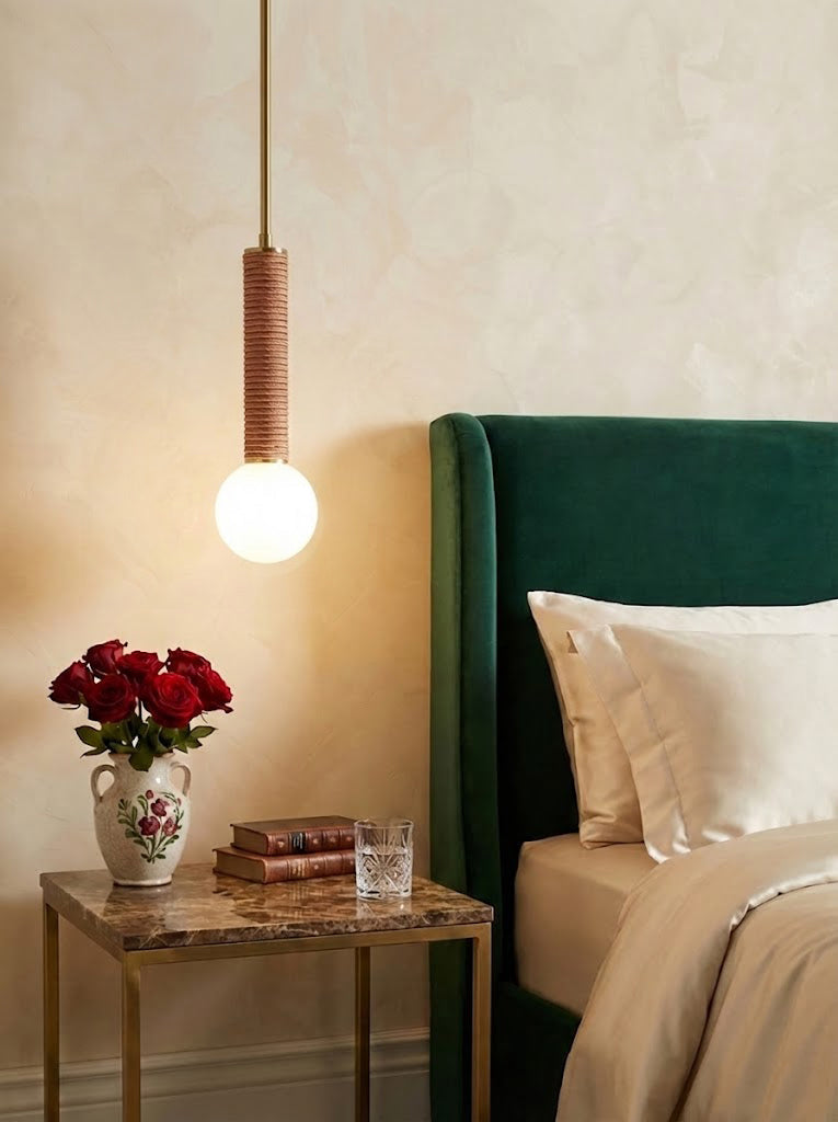 American leather Pendant Light