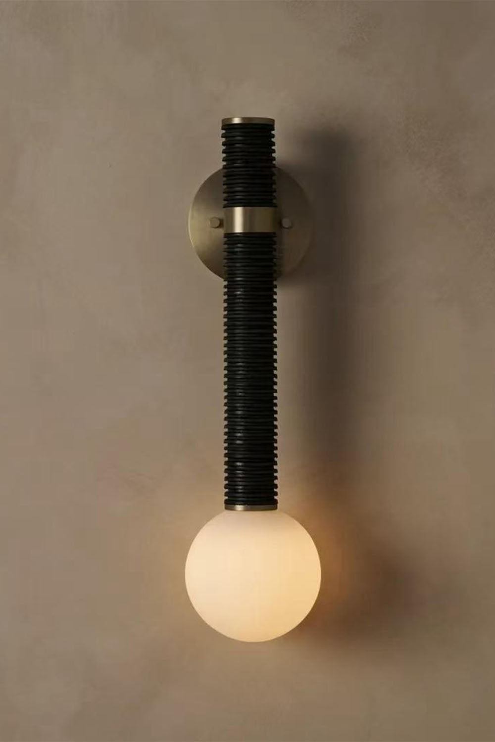 American Leather Wall Lamp