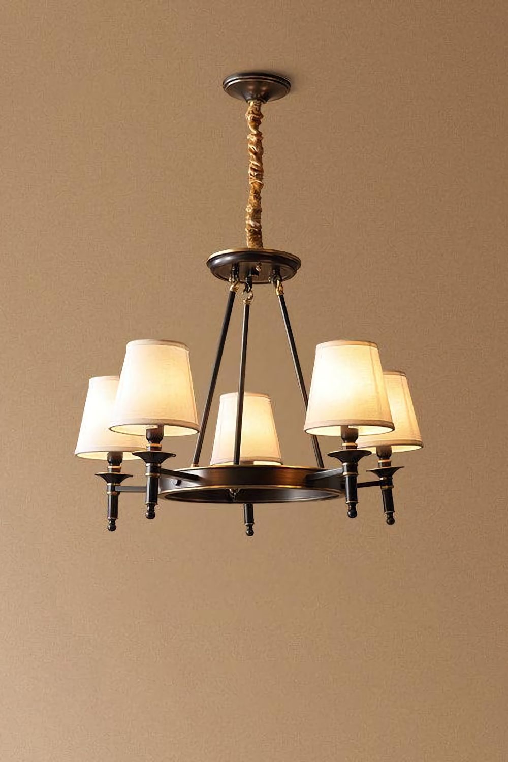 Antique Brass Chandelier