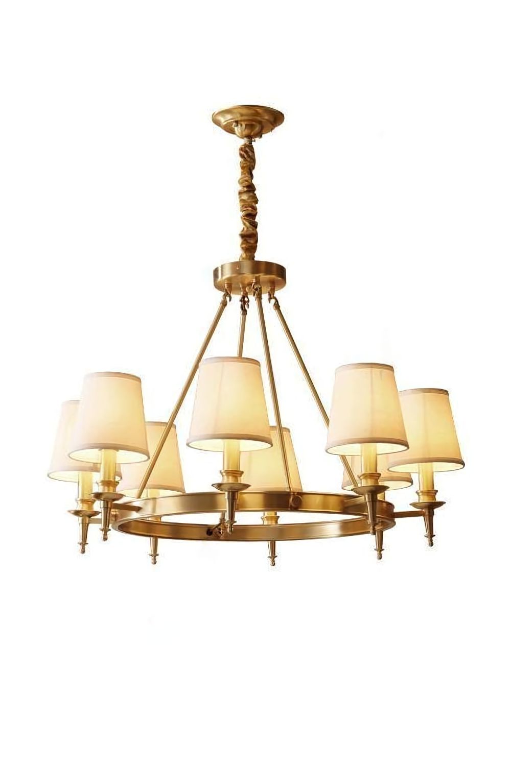 Antique Brass Chandelier
