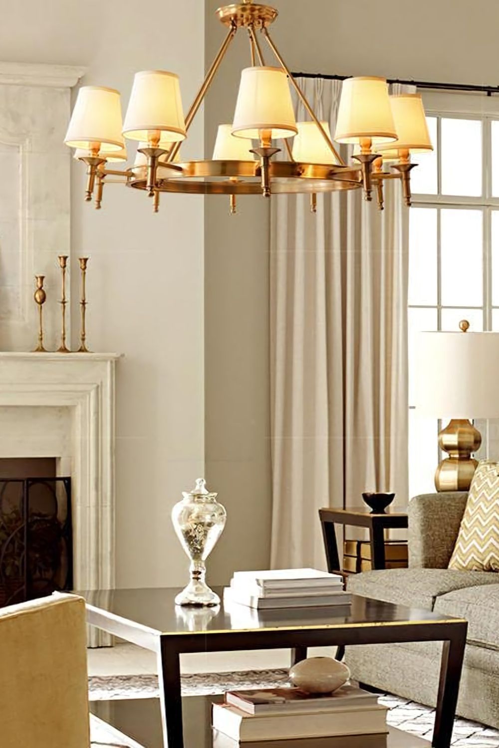 Antique Brass Chandelier