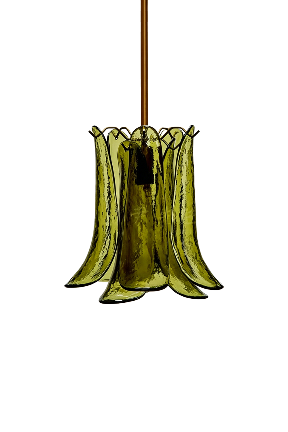 Arboreal Petal Glass Pendant Lamp