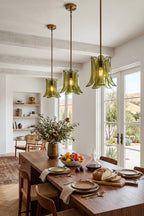 Arboreal Petal Glass Pendant Lamp