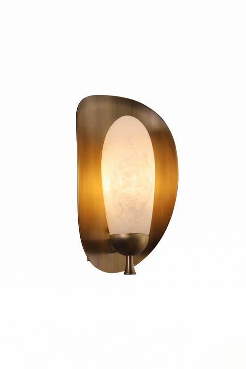 Arc Shield Alabaster Wall lamp