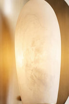 Arc Shield Alabaster Wall lamp