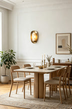 Arc Shield Alabaster Wall lamp